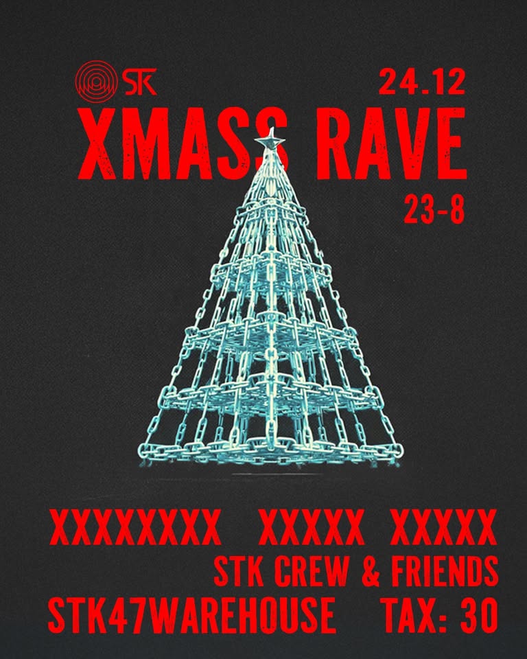 XMASS RAVE - PASTERKA W STK