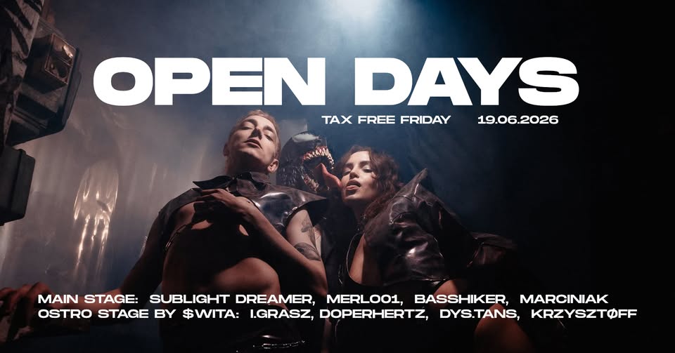 TRANSFORMATOR OPEN DAYS tax free all night long 19.06
