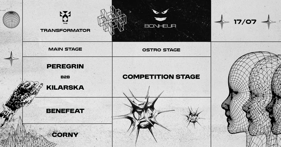 Bonheur: Peregrin b2b Kilarska / Corny / Benefeat