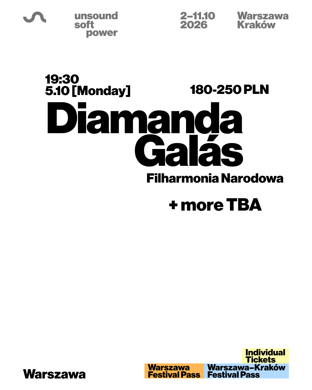 Unsound Warszawa 2026: Diamanda Galás