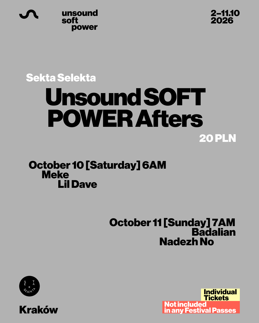 Unsound SOFT POWER Afters